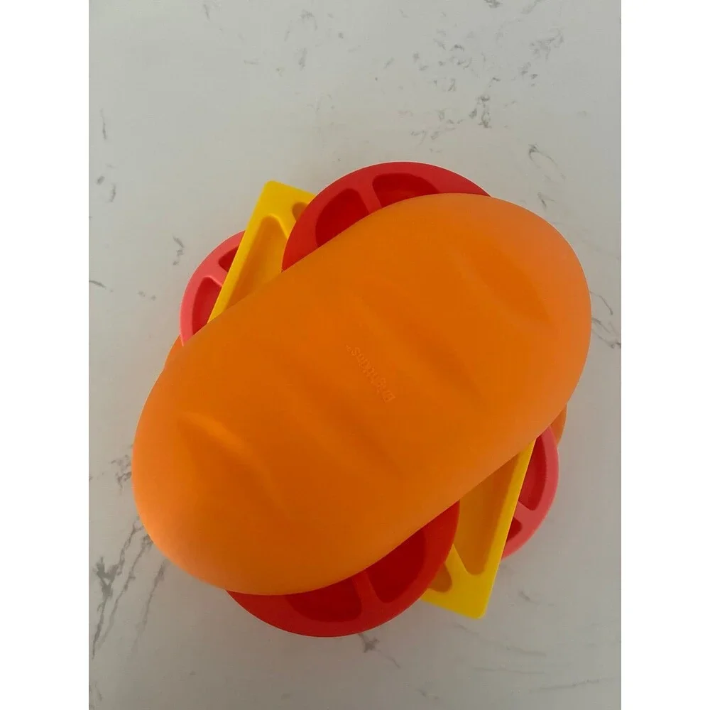 Brightkins Dog Treat Puzzle Toy Hamburger Slow Feeder Enrichment EUC